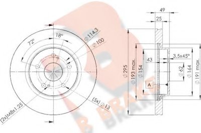 Тормозной диск R BRAKE купить