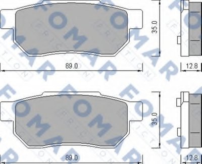 Комплект тормозных колодок, дисковый тормоз FOMAR Friction купить