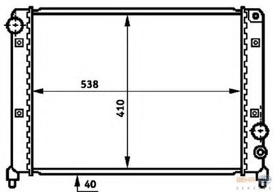 Радиатор, охлаждение двигателя BEHR HELLA SERVICE HELLA купить