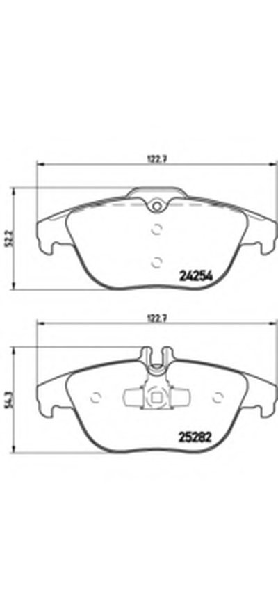 Комплект тормозных колодок, дисковый тормоз BREMBO купить