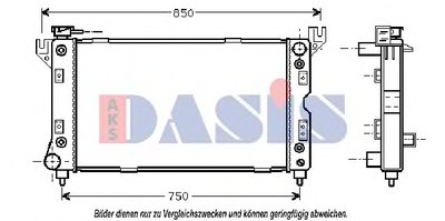 Радиатор, охлаждение двигателя AKS DASIS купить