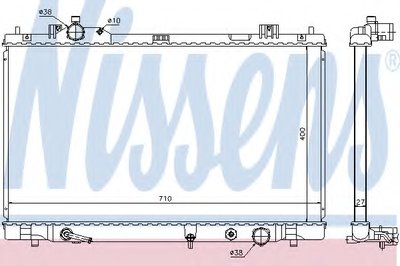 Радиатор, охлаждение двигателя NISSENS купить