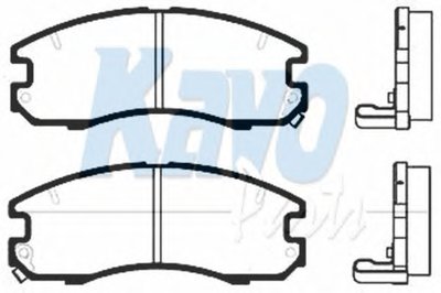 Комплект тормозных колодок, дисковый тормоз MK KASHIYAMA KAVO PARTS
