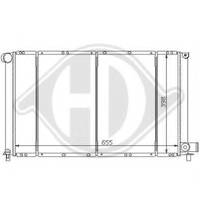 Радиатор, охлаждение двигателя DIEDERICHS купить
