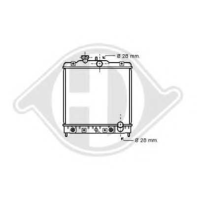 Радиатор, охлаждение двигателя DIEDERICHS купить