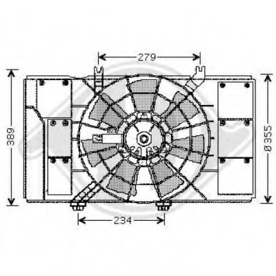 Вентилятор, конденсатор кондиционера DIEDERICHS купить