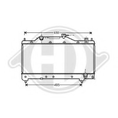 Радиатор, охлаждение двигателя DIEDERICHS купить