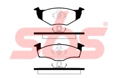 Комплект тормозных колодок, дисковый тормоз sbs