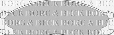 Комплект тормозных колодок, дисковый тормоз BORG & BECK