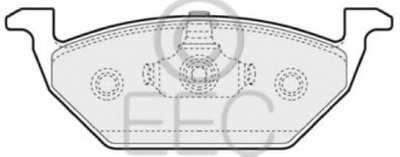 Комплект тормозных колодок, дисковый тормоз EEC