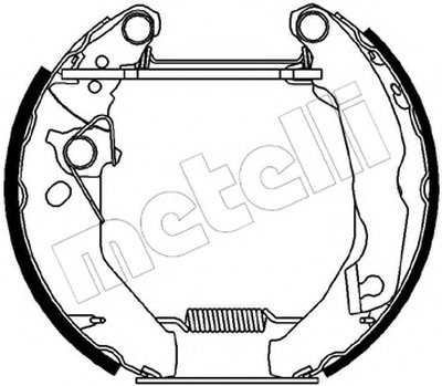 Комплект тормозных колодок Kit premounted METELLI купить