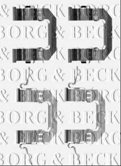 Комплектующие, колодки дискового тормоза BORG & BECK
