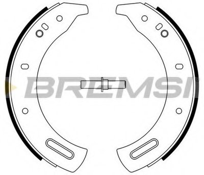 Комплект тормозных колодок BREMSI купить