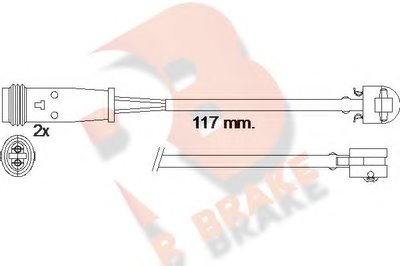 Сигнализатор, износ тормозных колодок R BRAKE