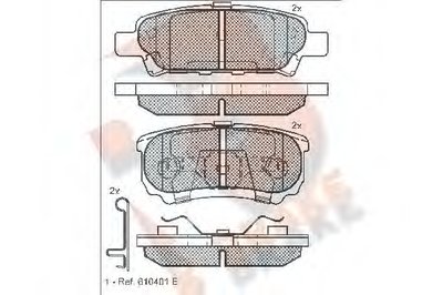 Комплект тормозных колодок, дисковый тормоз R BRAKE купить