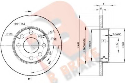 Тормозной диск R BRAKE купить
