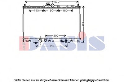 Радиатор, охлаждение двигателя AKS DASIS купить