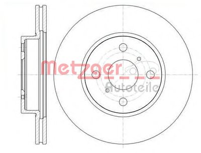 Тормозной диск COATED METZGER купить