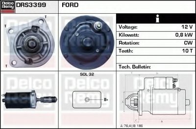 Стартер Remanufactured REMY (Light Duty) DELCO REMY купить