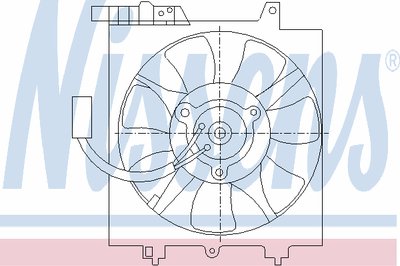 Вентилятор, конденсатор кондиционера NISSENS купить