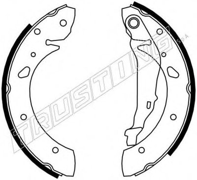 Комплект тормозных колодок REPARATION KIT TRUSTING купить