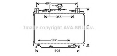 Радиатор, охлаждение двигателя AVA QUALITY COOLING купить