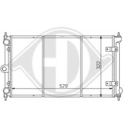 Радиатор, охлаждение двигателя DIEDERICHS купить