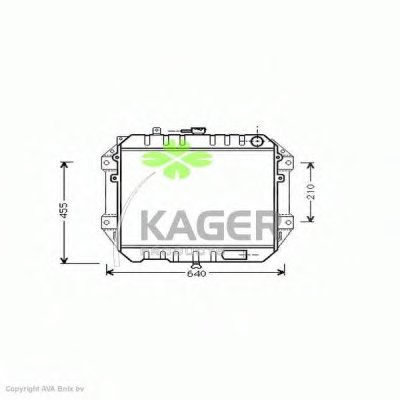 Радиатор, охлаждение двигателя KAGER купить