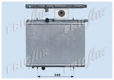 Радиатор, охлаждение двигателя FRIGAIR купить