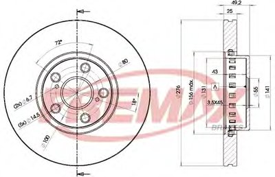 Тормозной диск Premium Carbon + FREMAX купить