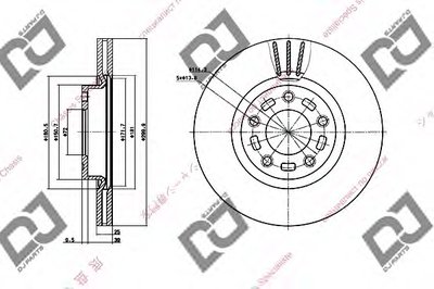 Тормозной диск DJ PARTS купить