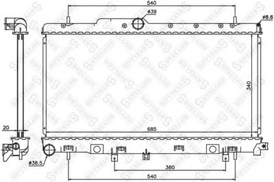 Радиатор, охлаждение двигателя STELLOX купить