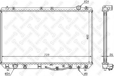 Радиатор, охлаждение двигателя STELLOX купить