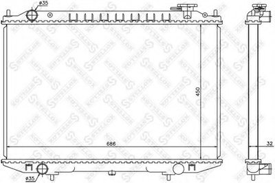 Радиатор, охлаждение двигателя STELLOX купить