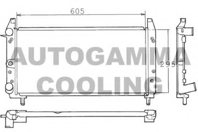 Радиатор, охлаждение двигателя AUTOGAMMA купить