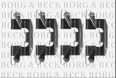 Комплектующие, колодки дискового тормоза BORG & BECK