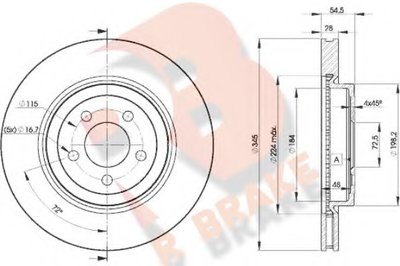 Тормозной диск R BRAKE купить