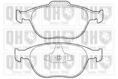 Комплект тормозных колодок, дисковый тормоз QUINTON HAZELL купить