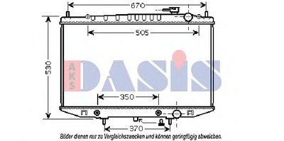 Радиатор, охлаждение двигателя AKS DASIS купить