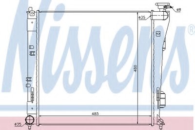 Радиатор, охлаждение двигателя NISSENS купить