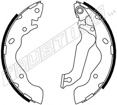 Комплект тормозных колодок TRUSTING купить