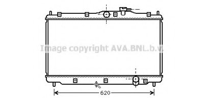 Радиатор, охлаждение двигателя AVA QUALITY COOLING купить