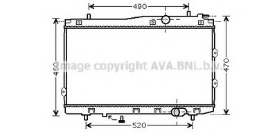 Радиатор, охлаждение двигателя AVA QUALITY COOLING купить