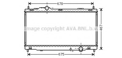 Радиатор, охлаждение двигателя AVA QUALITY COOLING купить