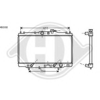 Радиатор, охлаждение двигателя DIEDERICHS