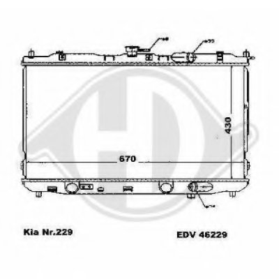 Радиатор, охлаждение двигателя DIEDERICHS купить
