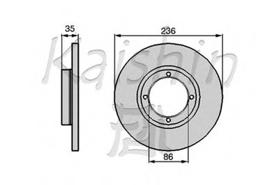 Тормозной диск KAISHIN купить