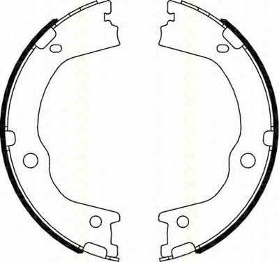Комплект тормозных колодок; Комплект тормозных колодок, стояночная тормозная система TRISCAN купить