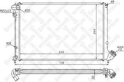 Радиатор, охлаждение двигателя STELLOX купить