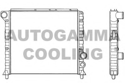 Радиатор, охлаждение двигателя AUTOGAMMA купить